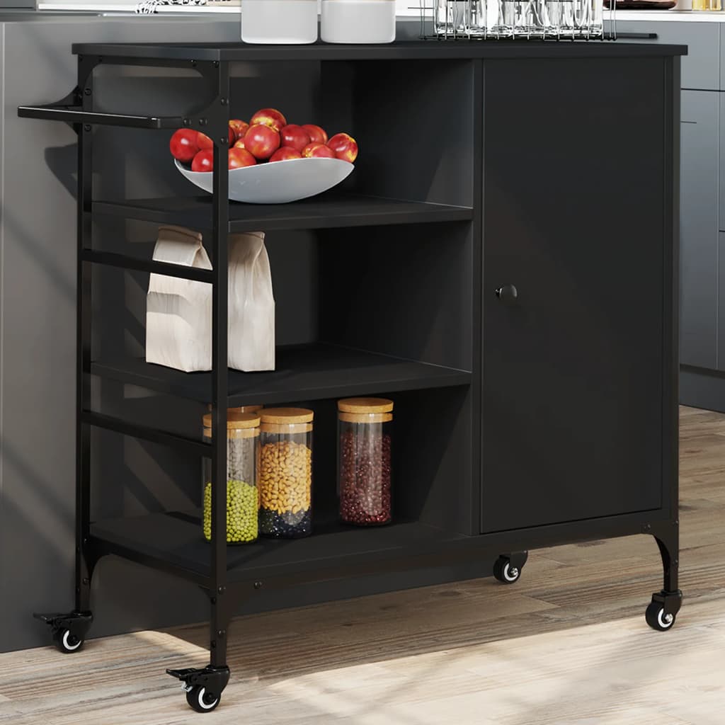 Carrello Cucina 87,5X38,5X84,5 Cm Legno Multistrato