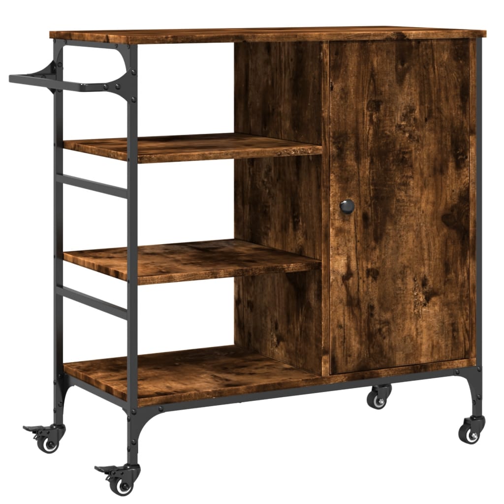 Carrello Cucina 87,5X38,5X84,5 Cm Legno Multistrato