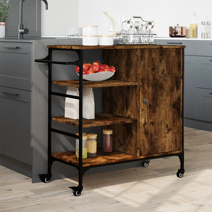 Carrello Cucina 87,5X38,5X84,5 Cm Legno Multistrato