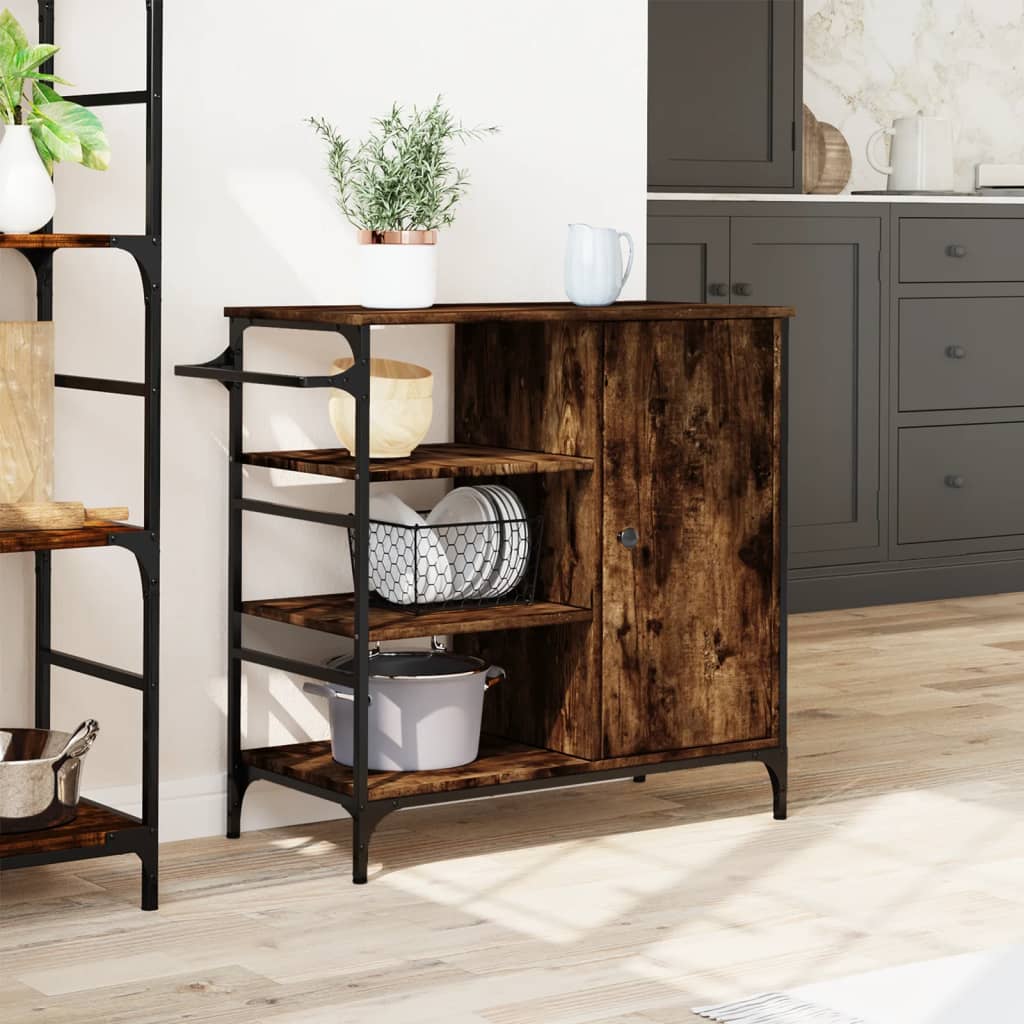 Carrello Cucina 87,5X38,5X84,5 Cm Legno Multistrato