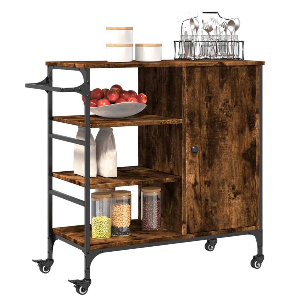 Carrello Cucina 87,5X38,5X84,5 Cm Legno Multistrato