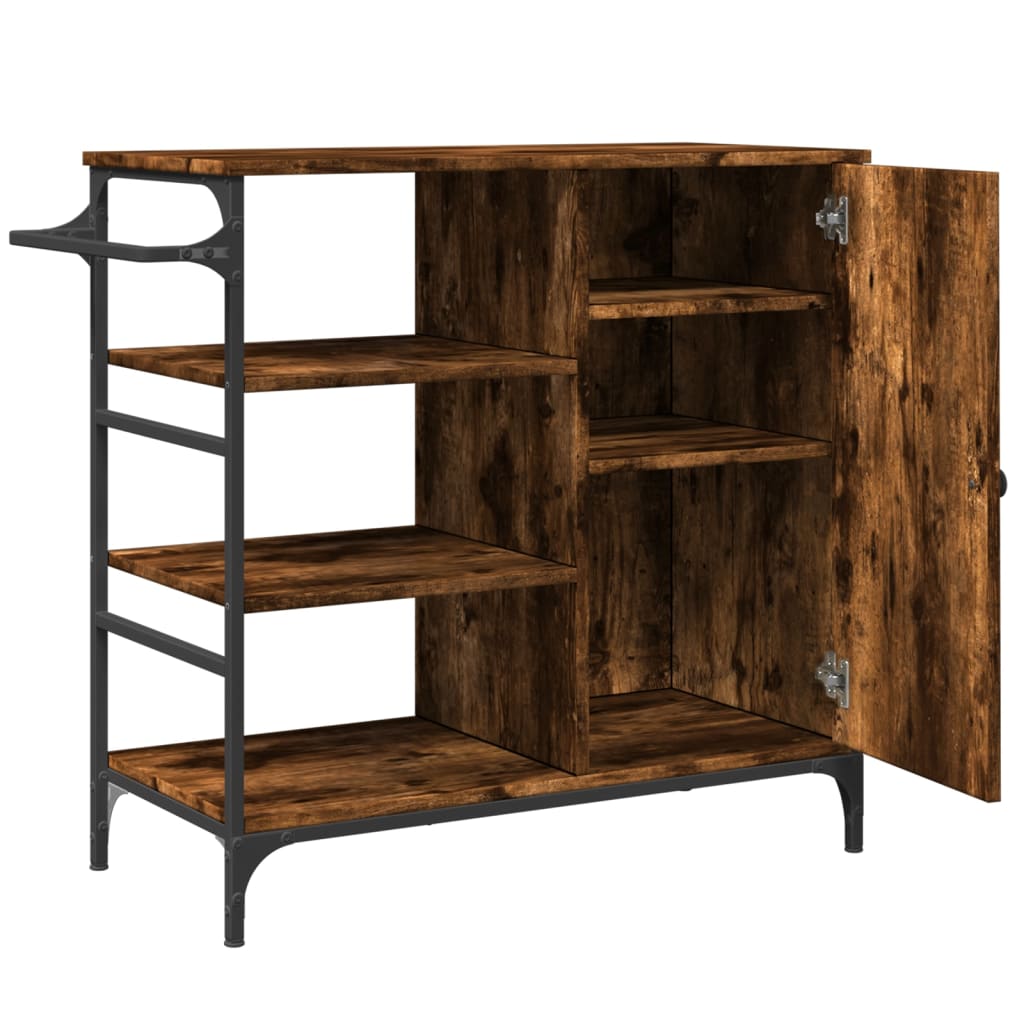 Carrello Cucina 87,5X38,5X84,5 Cm Legno Multistrato