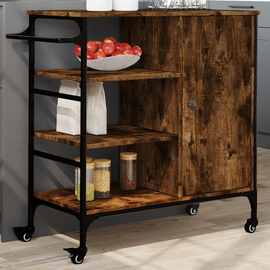 Carrello Cucina 87,5X38,5X84,5 Cm Legno Multistrato