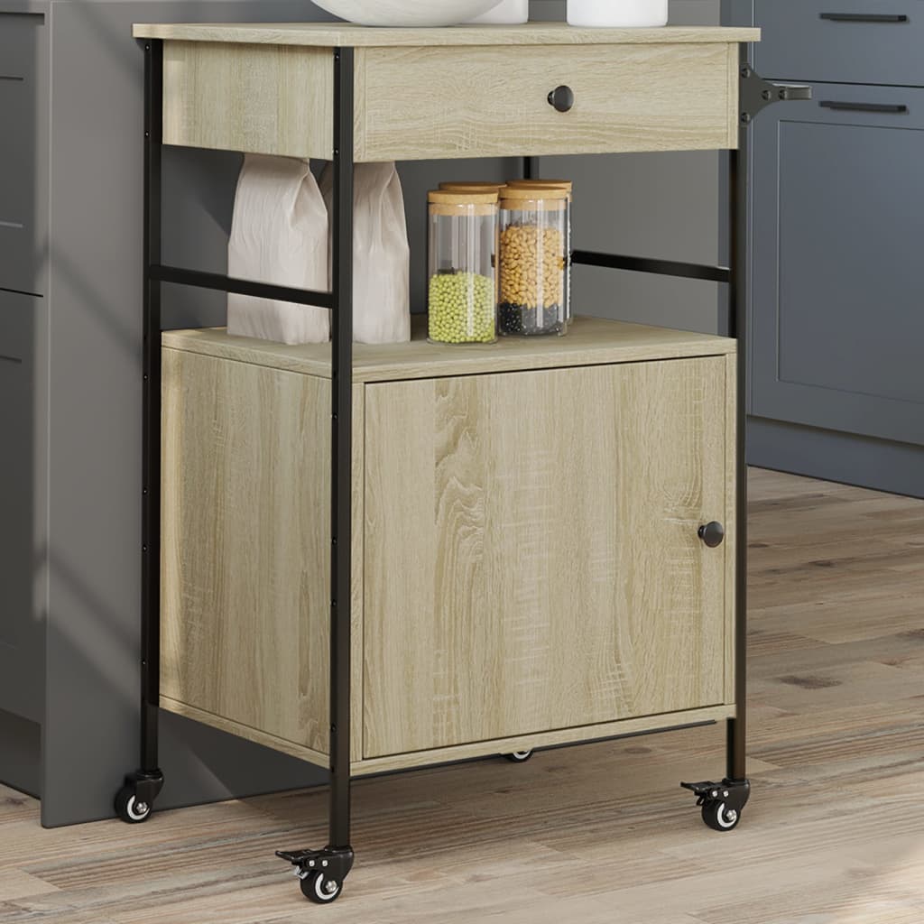 Carrello Cucina 56X43X89,5 Cm Legno Multistrato