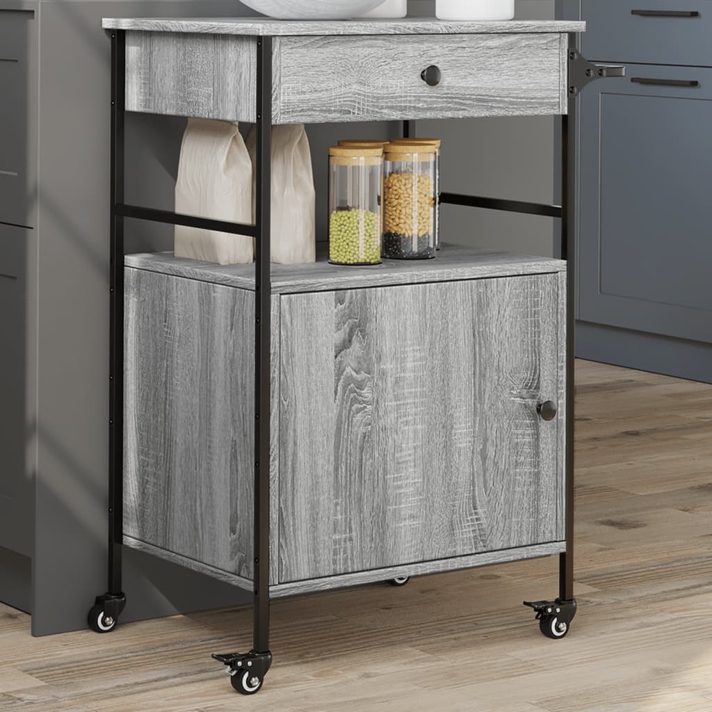 Carrello Cucina 56X43X89,5 Cm Legno Multistrato