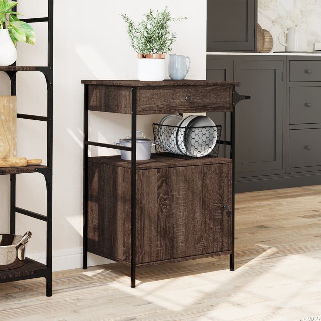 Carrello Cucina 56X43X89,5 Cm Legno Multistrato