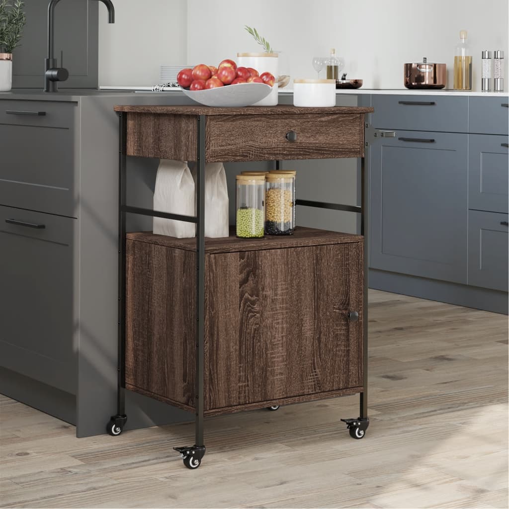 Carrello Cucina 56X43X89,5 Cm Legno Multistrato