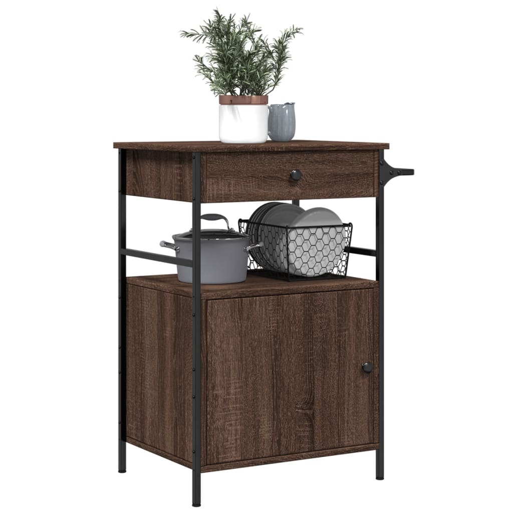 Carrello Cucina 56X43X89,5 Cm Legno Multistrato