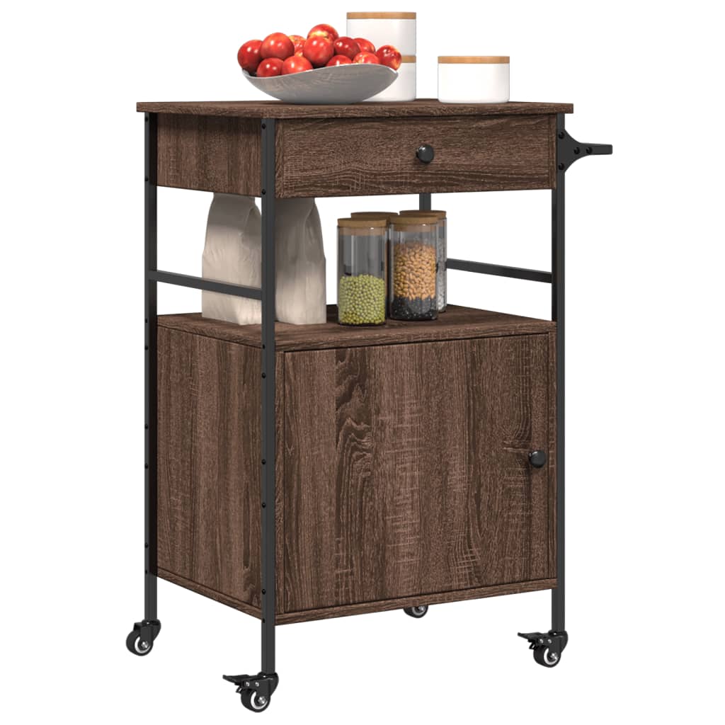 Carrello Cucina 56X43X89,5 Cm Legno Multistrato