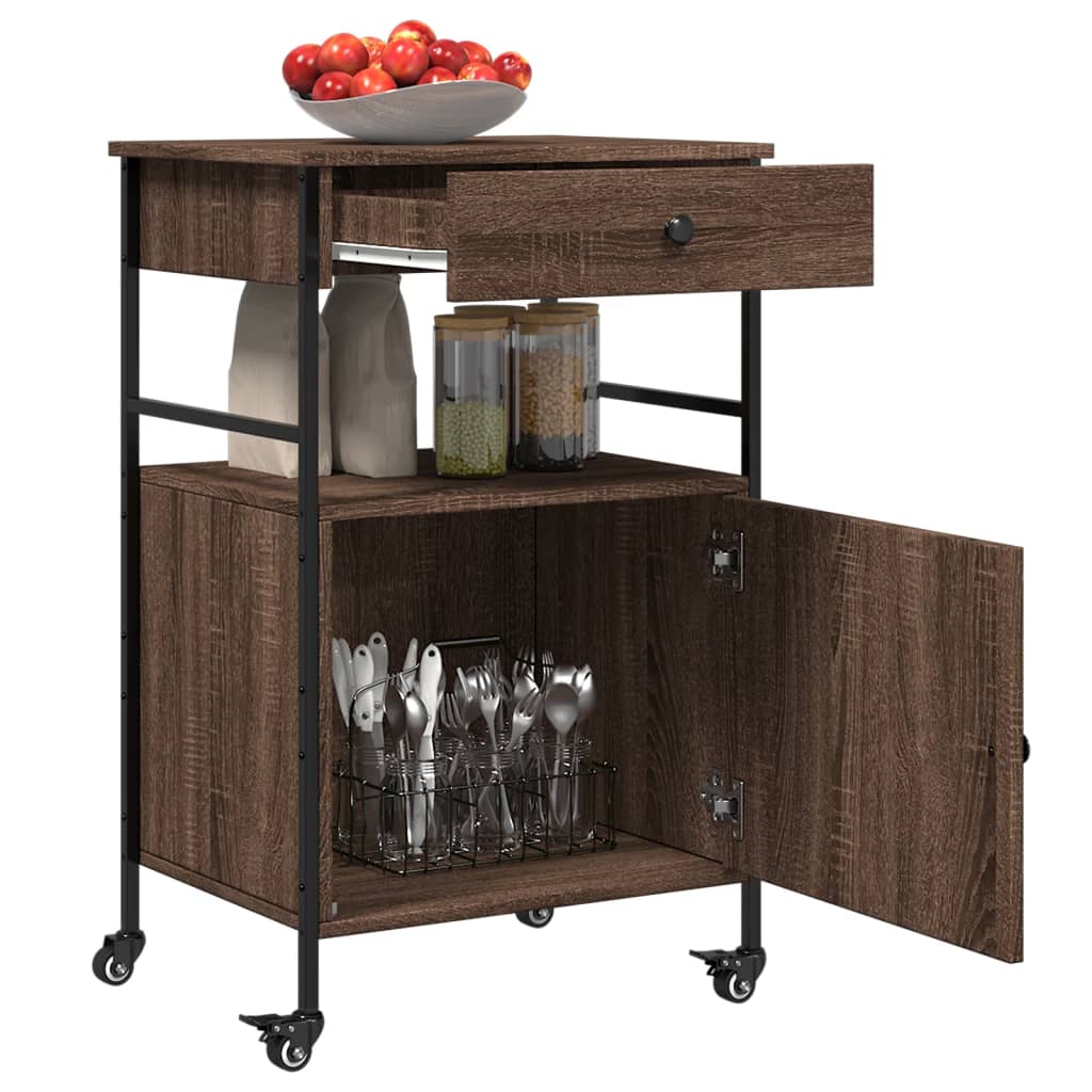 Carrello Cucina 56X43X89,5 Cm Legno Multistrato