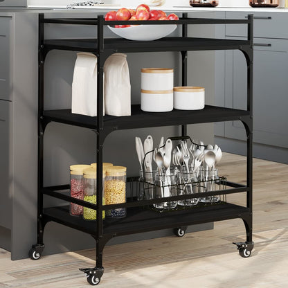 Carrello Da Cucina 65X40X86,5Cm Legno Multistrato