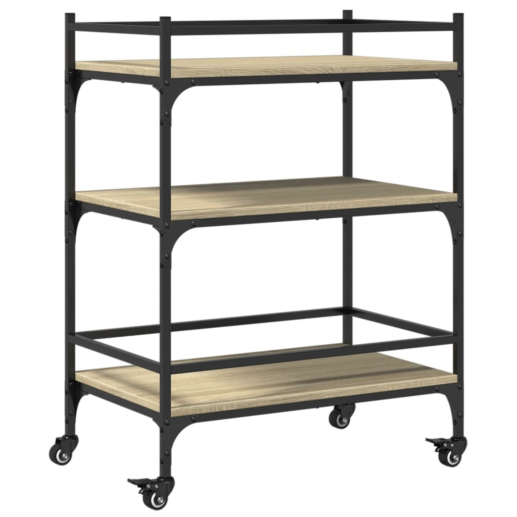 Carrello Da Cucina 65X40X86,5Cm Legno Multistrato
