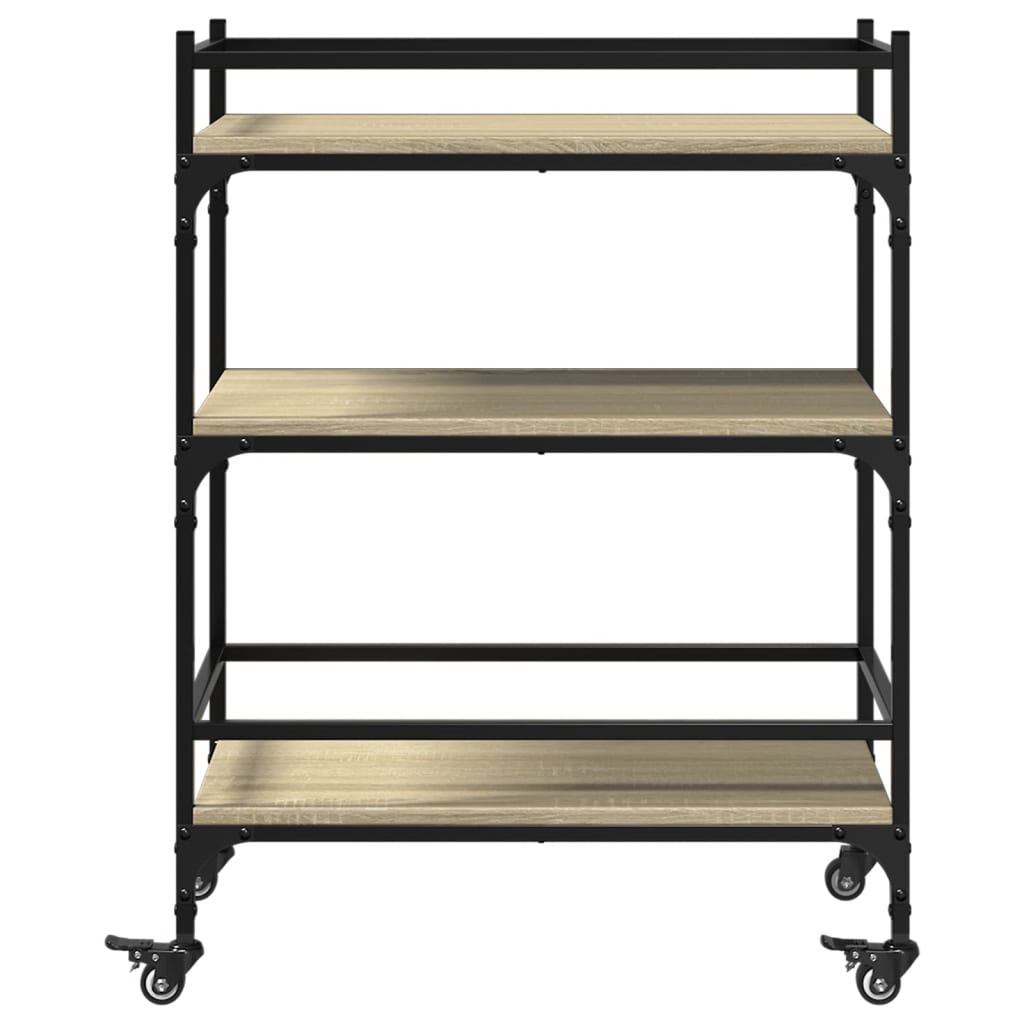 Carrello Da Cucina 65X40X86,5Cm Legno Multistrato