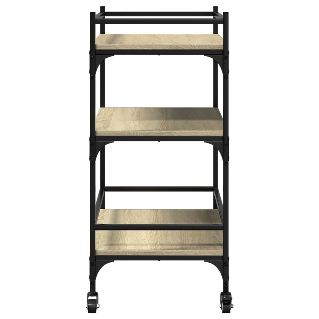 Carrello Da Cucina 65X40X86,5Cm Legno Multistrato