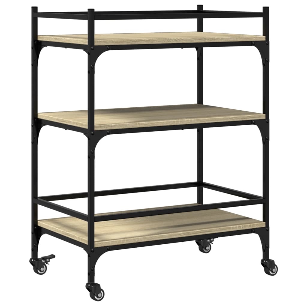 Carrello Da Cucina 65X40X86,5Cm Legno Multistrato
