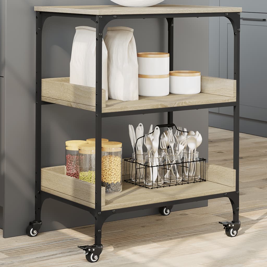 Carrello Cucina 60X41X80,5 Cm Legno Multistrato