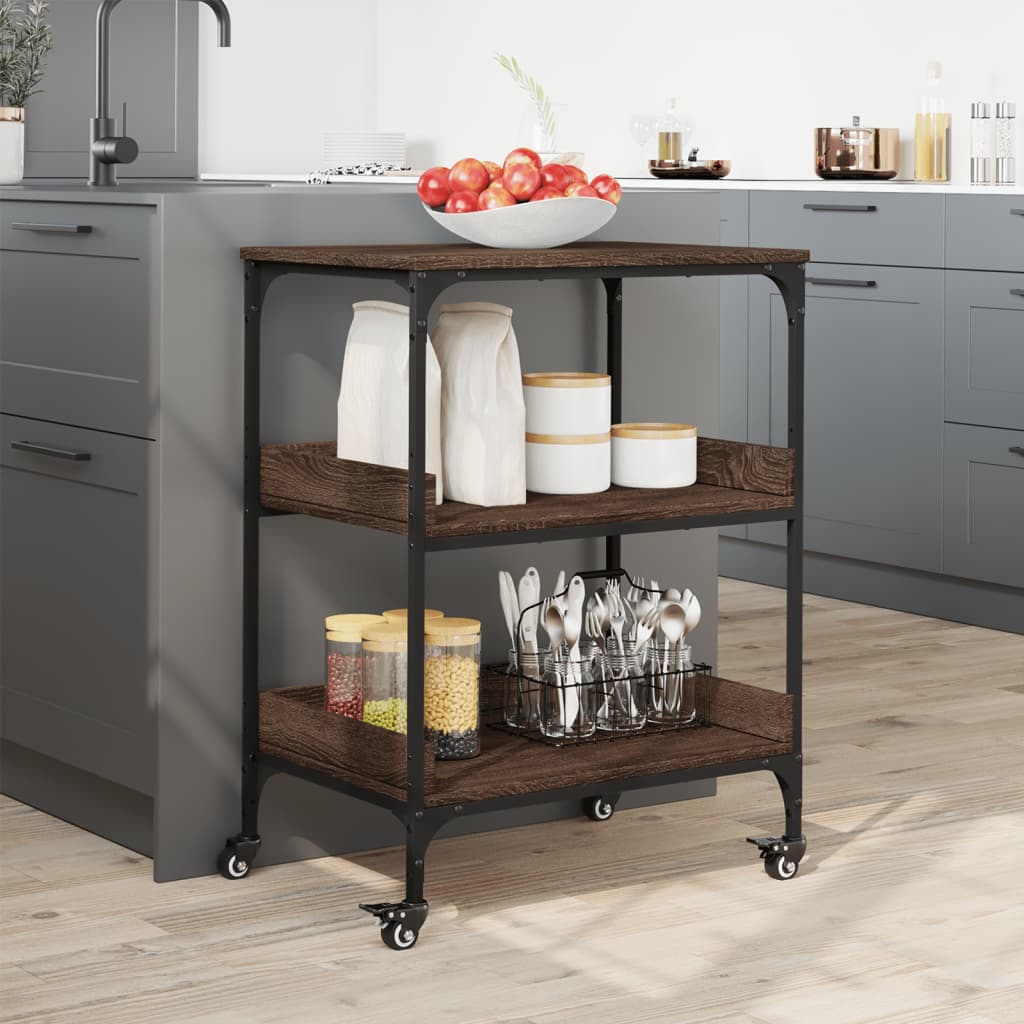 Carrello Cucina 60X41X80,5 Cm Legno Multistrato