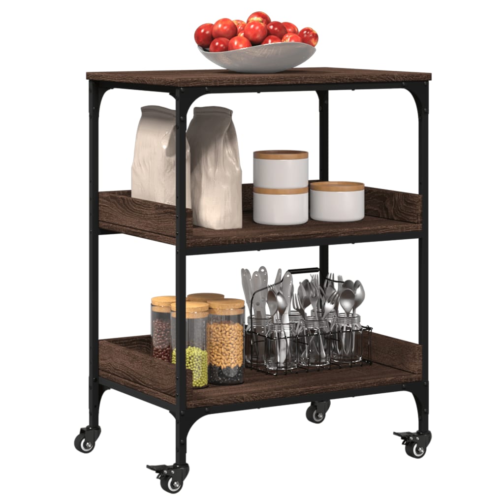 Carrello Cucina 60X41X80,5 Cm Legno Multistrato