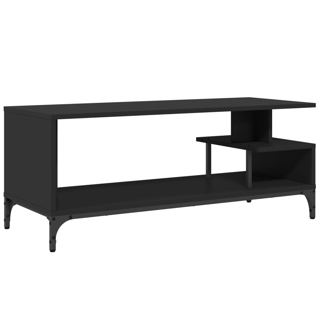 Mobile Tv 102X40X41Cm Legno E Acciaio Verniciato A Polvere