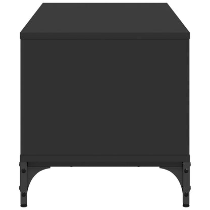 Mobile Tv 102X40X41Cm Legno E Acciaio Verniciato A Polvere
