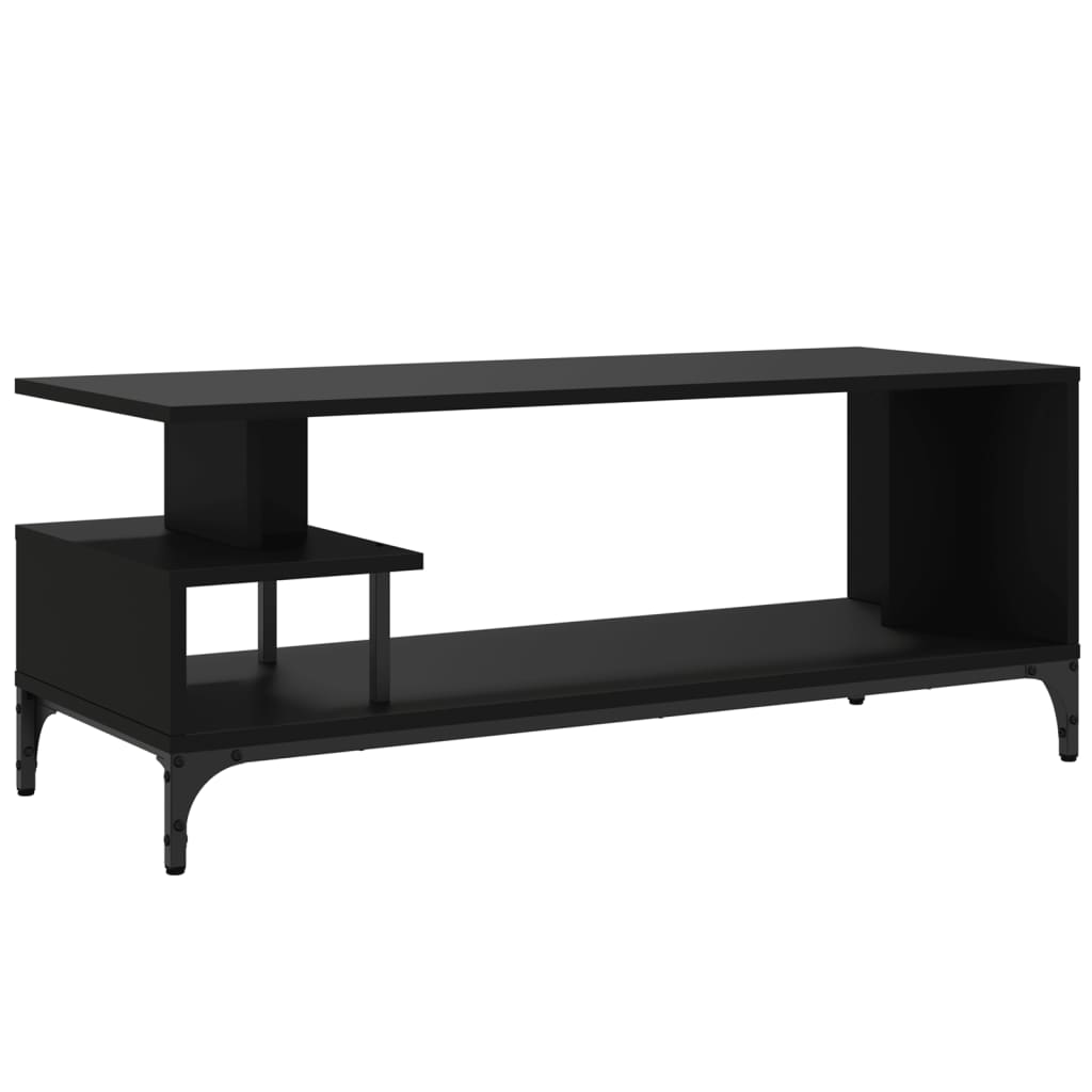 Mobile Tv 102X40X41Cm Legno E Acciaio Verniciato A Polvere