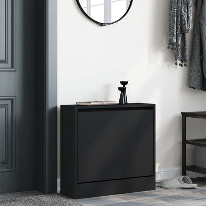 Scarpiera Nera In Legno Multistrato Nero