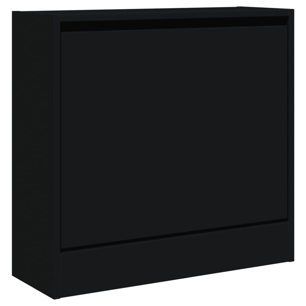 Scarpiera Nera In Legno Multistrato Nero