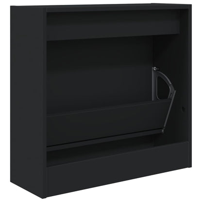 Scarpiera Nera In Legno Multistrato Nero