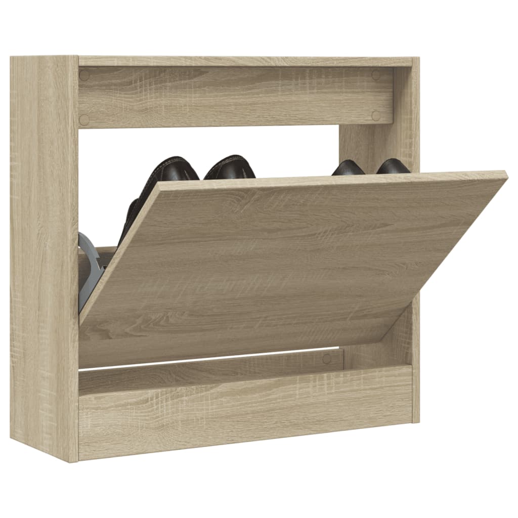 Scarpiera 80X21X87,5 Cm In Legno Multistrato Rovere Sonoma