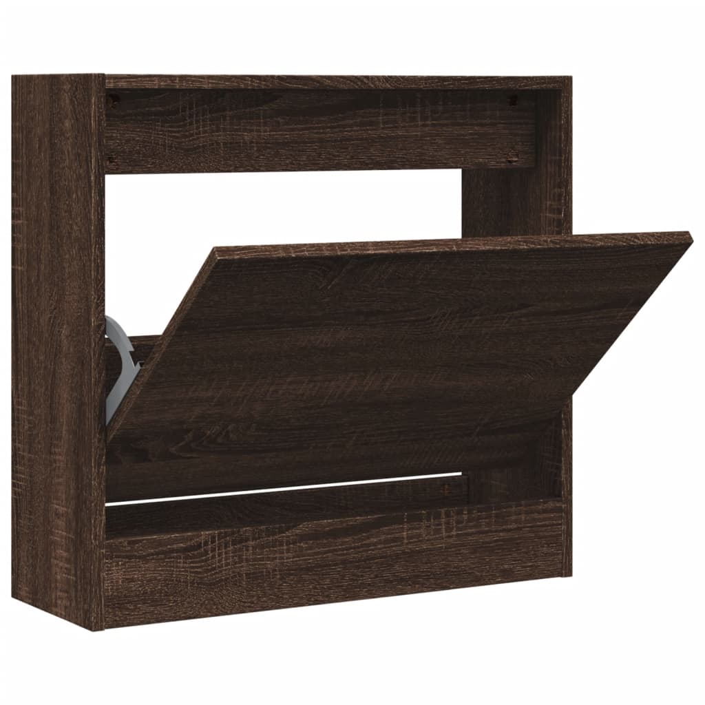 Scarpiera In Legno Multistrato Rovere Marrone