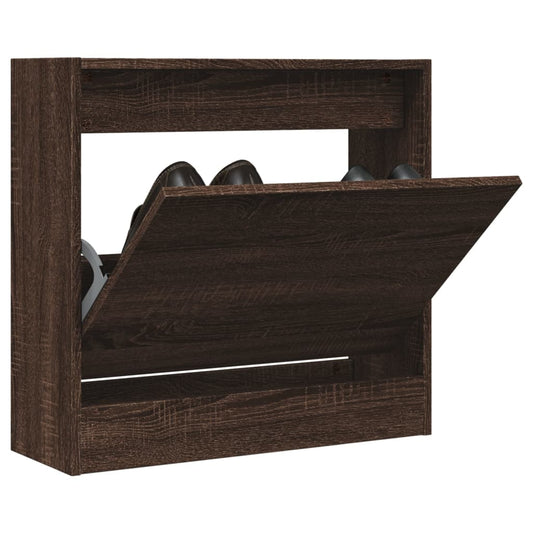 Scarpiera In Legno Multistrato Rovere Marrone