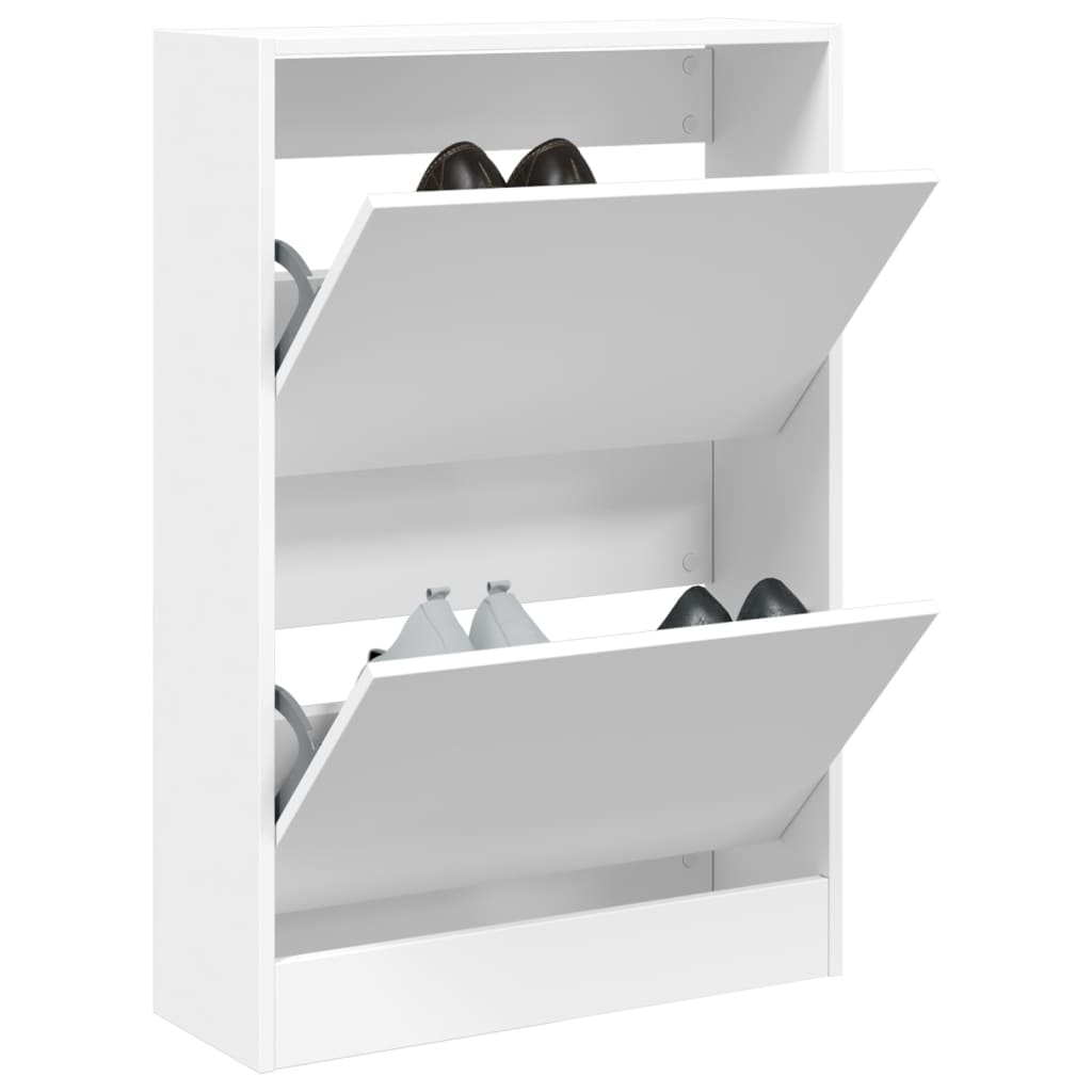 Scarpiera Bianca In Legno Multistrato Bianco