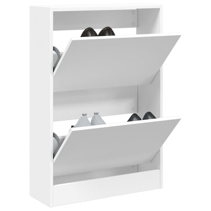 Scarpiera Bianca In Legno Multistrato Bianco