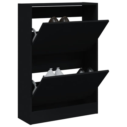 Scarpiera Nera In Legno Multistrato Nero
