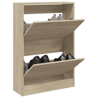 Scarpiera 80X21X87,5 Cm In Legno Multistrato Rovere Sonoma