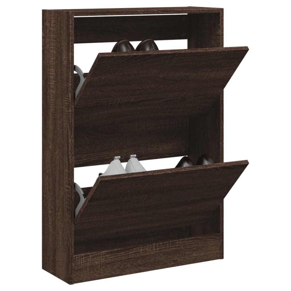 Scarpiera In Legno Multistrato Rovere Marrone