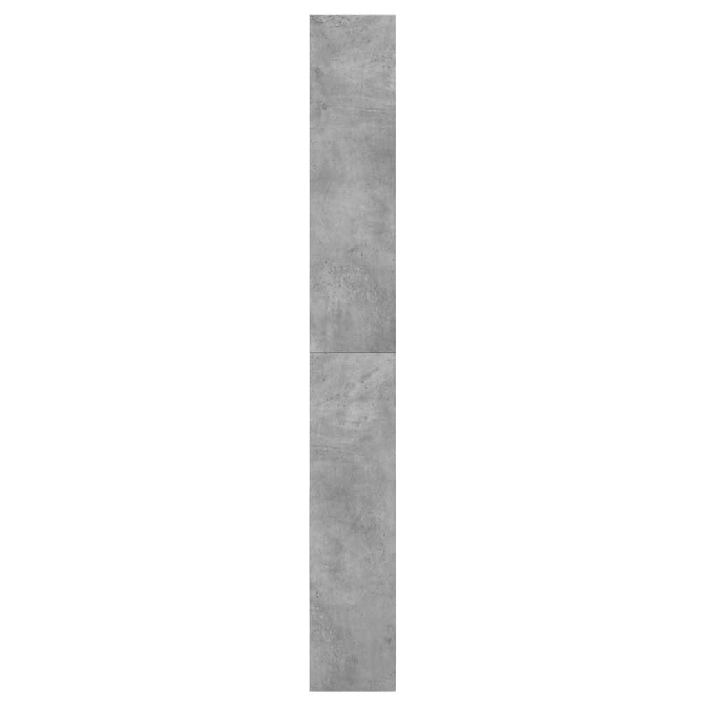 Scarpiera 60X21X163,5 Cm In Legno Multistrato Grigio Cemento