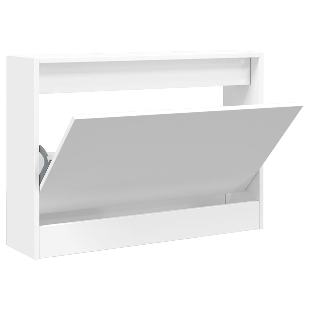 Scarpiera Bianca In Legno Multistrato Bianco