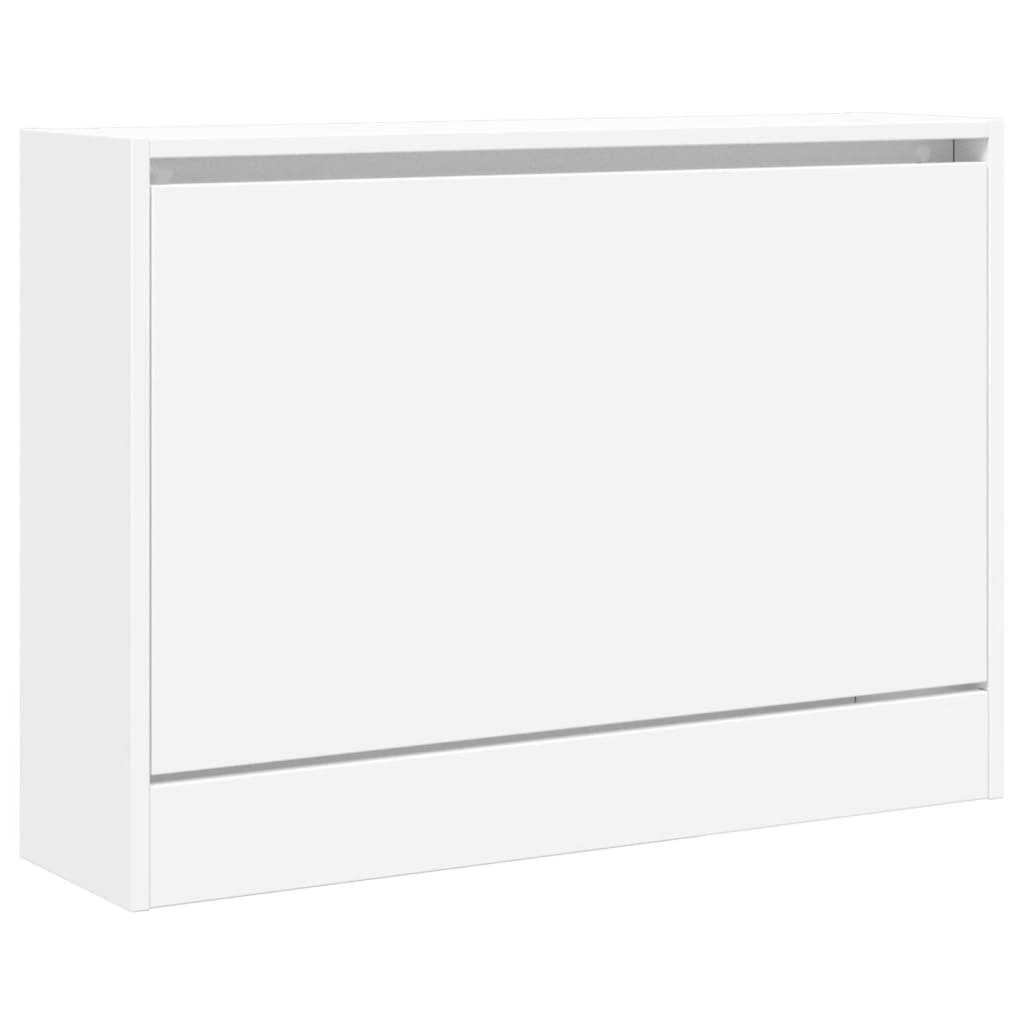 Scarpiera Bianca In Legno Multistrato Bianco