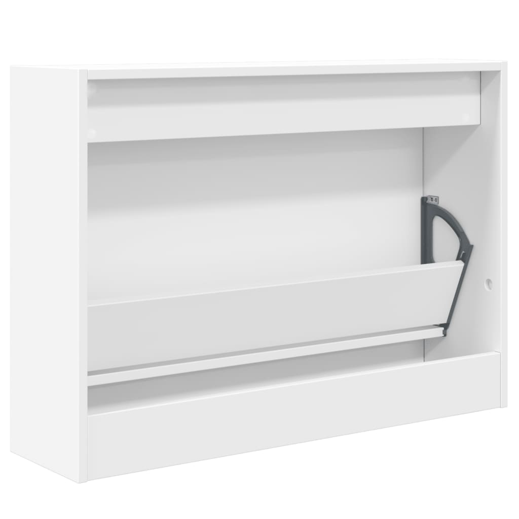 Scarpiera Bianca In Legno Multistrato Bianco