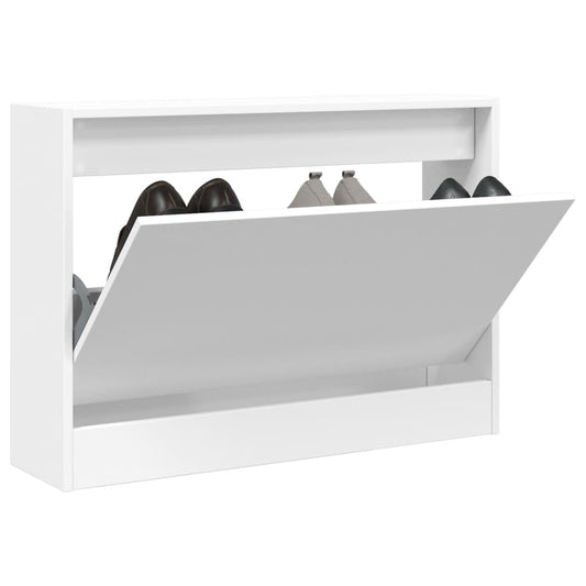 Scarpiera Bianca In Legno Multistrato Bianco
