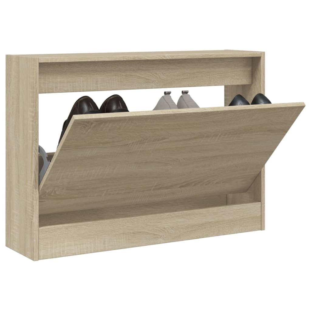 Scarpiera 80X21X87,5 Cm In Legno Multistrato Rovere Sonoma