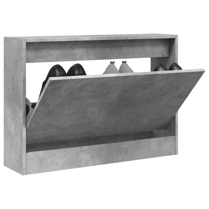 Scarpiera 60X21X163,5 Cm In Legno Multistrato Grigio Cemento