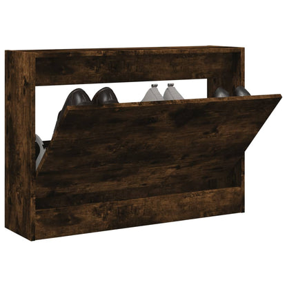 Scarpiera In Legno Multistrato Rovere Fumo