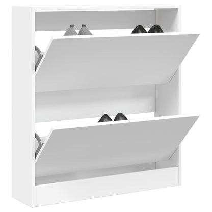 Scarpiera Bianca In Legno Multistrato Bianco