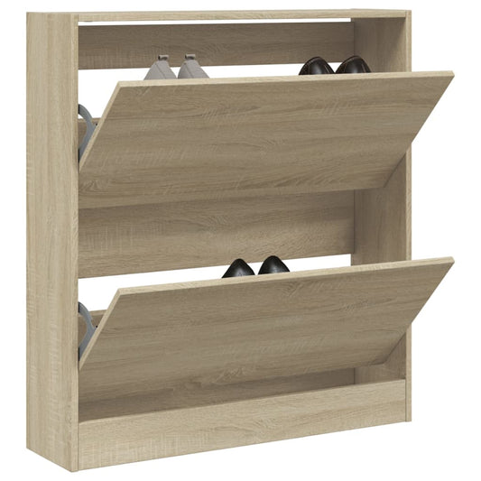 Scarpiera 80X21X87,5 Cm In Legno Multistrato Rovere Sonoma