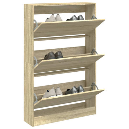 Scarpiera 80X21X87,5 Cm In Legno Multistrato Rovere Sonoma