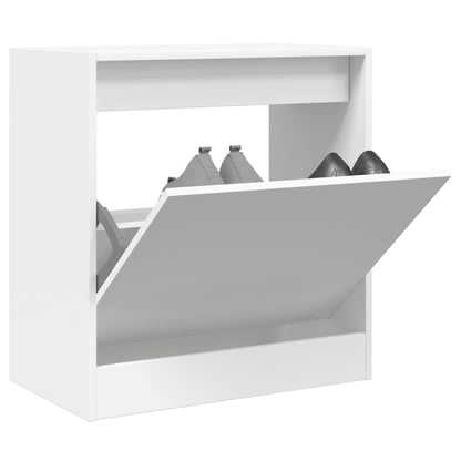 Scarpiera Bianca In Legno Multistrato Bianco