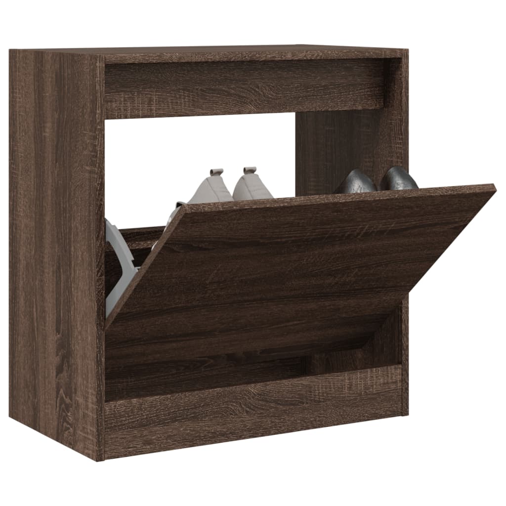 Scarpiera In Legno Multistrato Rovere Marrone
