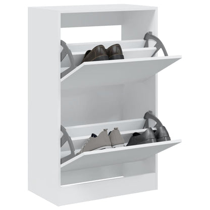 Scarpiera Bianca In Legno Multistrato Bianco